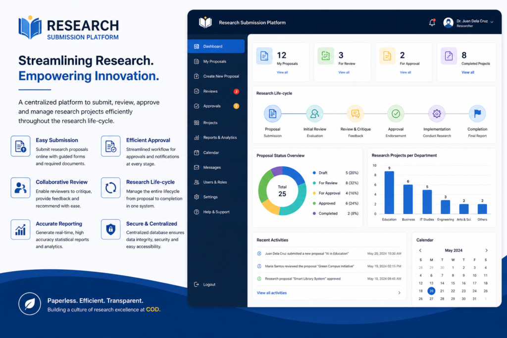 Research Submission Platform