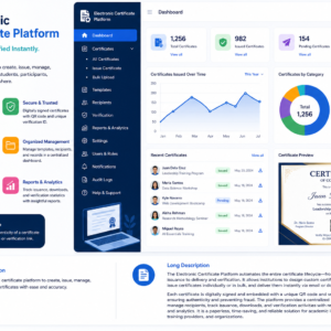 Electronic Certificate Platform